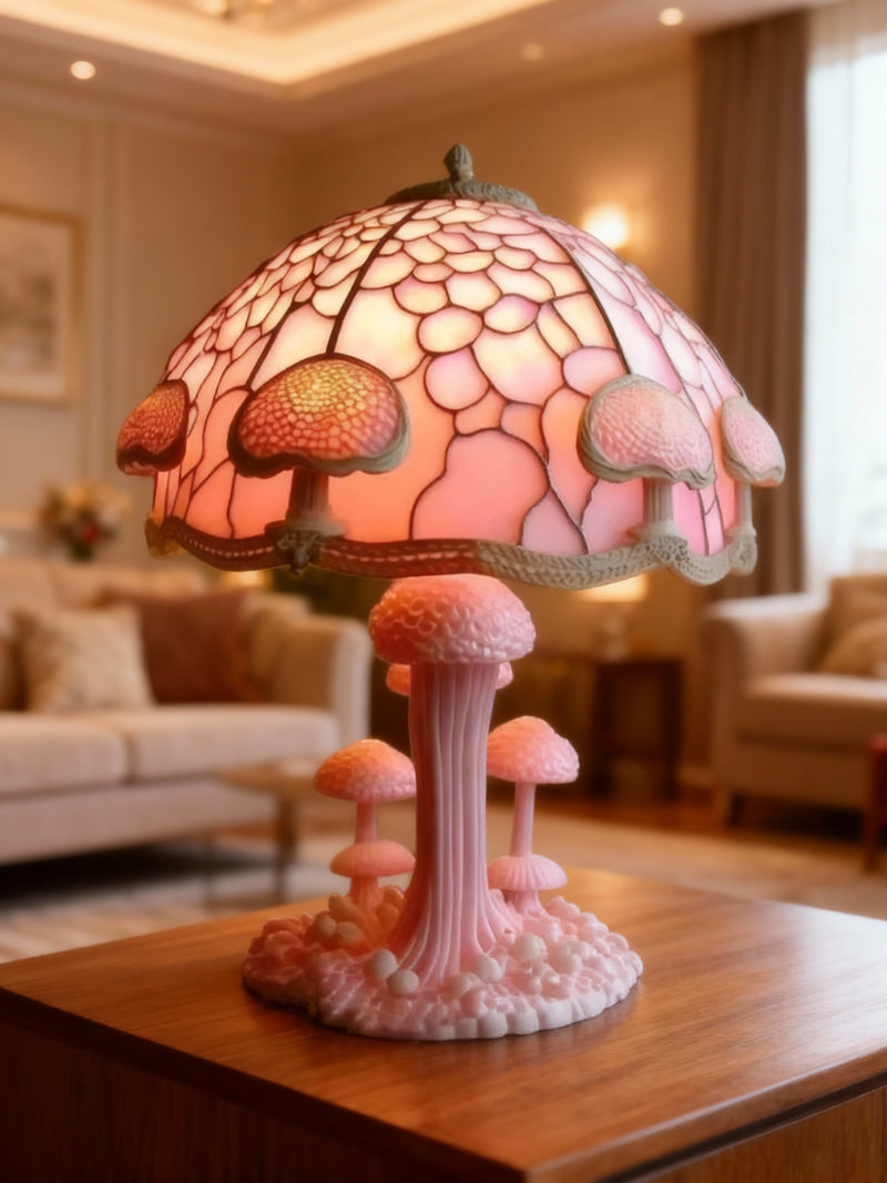 PINKGLOW | Lámpara de mesa rosa con efecto de luz delicada